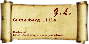 Guttenberg Lilla névjegykártya