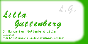 lilla guttenberg business card